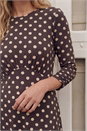 Chocolate Polka Dot Frill Dress, Image 4 of 4