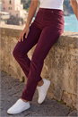 Bordeaux Corduroy Straight Stretch Trouser, Image 1 of 4