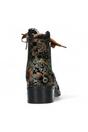 Brown Womens Gothic Ankle Heeled Boot - EMCMAO, Image 6 of 7