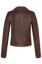 Brown Leather Brando Biker Jacket -Loughton, Image 3 of 4