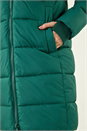 Forest  Longline Padded Hooded Coat, Image 5 of 5