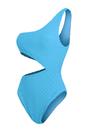 Blue Checkerboard Cut Out Swimsuit, Image 1 of 3