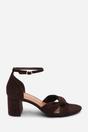 Dark Brown Avelia Strappy Block Heel Sandal, Image 2 of 6