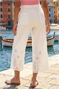 Ivory  Broderie Cotton Culottes, Image 3 of 4