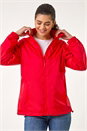 Red Shower Resistant Funnel Neck Jacket, Image 2 of 7