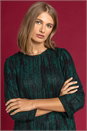 Green Shimmer Stripe Glitter Top, Image 4 of 4