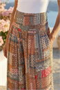 Light Pink Patchwork Wide Leg Palazzo Trouser, Image 4 of 4