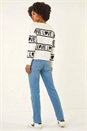Ivory Love Motif Knit Jumper, Image 2 of 4