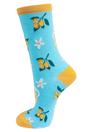 Blue Women's Bamboo Socks - Blue, Lemonade, Image 1 of 1
