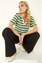 Black Cotton Stretch Wide Leg Jean, Image 1 of 5