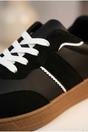Black iKrush Black Saoirse Retro Style Trainers, Image 3 of 8