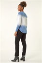 Light Blue  Ombre Soft Knit Jumper, Image 3 of 5