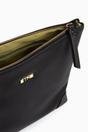 Black Etre Black Faux Leather Medium Wash Bag, Image 2 of 2