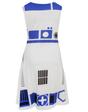White Star Wars R2D2 Women's Cosplay Costume Dress, Image 5 of 6
