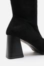 Black 'Yasmine' Stretch Calf  Block Heel Boots, Image 4 of 5