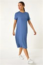 Blue Relaxed T-Shirt Jersey Dress, Image 1 of 5