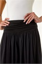 Black Ruched Waist Harem Trousers, Image 5 of 5