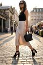 Black Sora Knit Vamp Block Heel Sandals, Image 5 of 5