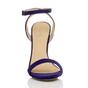Royal Blue AJVANI Royal Blue High Heel Ankle Strap Barely There Sandals, Image 6 of 6