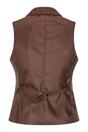 Rust Infinity Leather Rust Herringbone Wool Tweed Check Waistcoat, Image 4 of 4