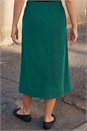 Dark Green Petite Cord Pocket Skirt, Image 3 of 4