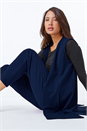 Midnight Blue Premium Stretch Sleeveless Jacket, Image 5 of 5
