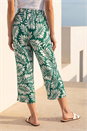 Dark Green Petite Cropped Trousers, Image 3 of 4