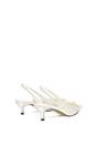 Ivory XY LONDON Ivory Slingback Kitten Heel Bow Pointed Toe Bridal Court Shoes, Image 4 of 6