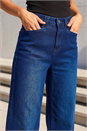 Indigo Dusk Denim Stretch Wide Leg Jeans, Image 4 of 4