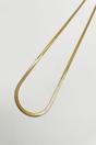 Gold Slim Snake Chain Necklace in Gold, Image 1 of 4
