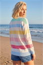 Ivory  Petite Stripe Knit Jumper, Image 3 of 4