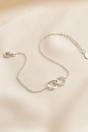 Silver Sterling Silver Dainty Infinity Bracelet, Image 1 of 3