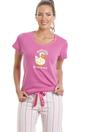 Pink Duck Character Capri Cotton Pyjama Set, Image 6 of 6