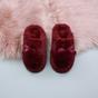 Burgundy AJVANI Burgundy Fluffy Mule Slippers, Image 4 of 6
