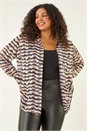 Pink Curve Animal Print Pocket Shirt , Image 1 of 5