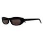 Black Saint Laurent Black Rectangle Shiny Black Grey SL557, Image 2 of 3