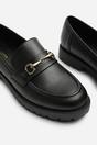 Black Aadhya Black Chunky Snaffle Trim Detail Loafers, Image 5 of 6