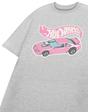 Grey Hot Wheels Pink Car T-Shirt, Image 5 of 6