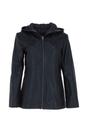 Black Real Leather Hooded Jacket with Fleece Lining, Image 2 of 6