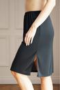 Black Camille Lingerie Black 24'' Cling Resistant Under Skirt Half Slip, Image 4 of 5