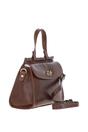 Brown Medium Real Leather Grab Bag, Image 4 of 4