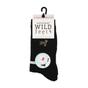 Black 3 Pack Embroidered Cotton Socks, Image 3 of 3