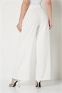Ivory  Wide Leg Trousers, Image 3 of 6