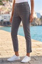 Grey Corduroy Stretch Denim Trousers, Image 2 of 4
