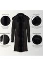 Dark Brown Toscana Sheep Suede Leather Trench Coat, Image 4 of 8