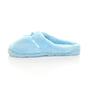 Light Blue Fleece Mules Slippers, Image 2 of 5