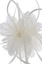 Ivory  Floral Feather Headband Fascinator, Image 2 of 4