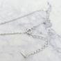 Purple Amethyst Moissanite Crystal Sterling Silver Necklace, Image 2 of 2
