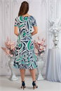 Jade Julianna Abstract Chiffon Bias Cut Dress, Image 2 of 4