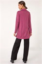 PINK Wrap Front Cowl Neck Top, Image 3 of 5